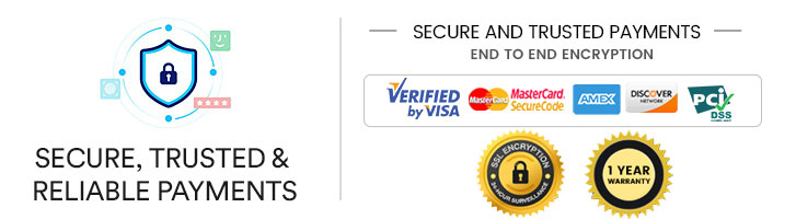 100% Secure and Trusted Payments
